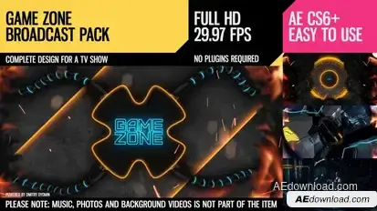 Game Zone (Broadcast Pack) Video Displays template preview