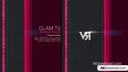 Glam TV - Broadcast Pack Pro Video Displays template preview