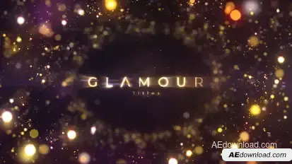 Glamour Titles Video Displays template preview