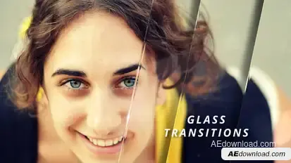 Glass Transitions Video Displays template preview