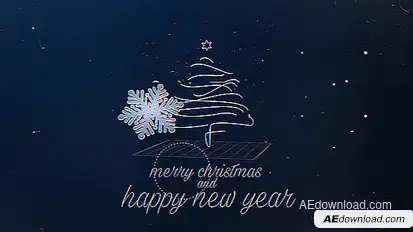 Glitch Christmas Greetings Video Displays template preview