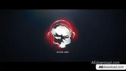 Glitch Gaming Logo Video Displays template preview