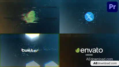 Glitch Logo for Premiere Pro Premiere Pro template preview