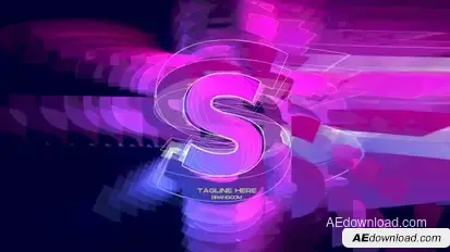 Glitch Logo Elements template preview