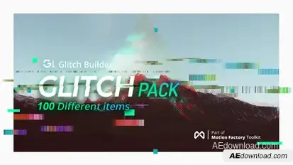 Glitch Pro | Essential Glitch Effects Pack Video Displays template preview
