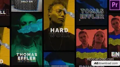Glitch Stories For Premiere Pro Premiere Pro template preview