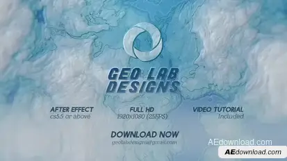 Glitch Surface Titles l Surface Distortion Titles  l  Aerial View Mountains Titles Video Displays template preview