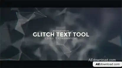 Glitch Text Tool Video Displays template preview