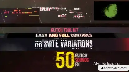 Glitch Tool Kit Video Displays template preview