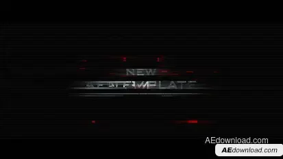 Glitch Trailer Video Displays template preview
