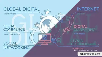 Global Digital World Video Displays template preview