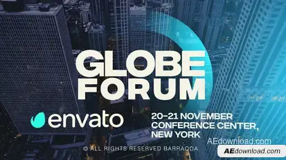 Globe Forum Video Displays template preview