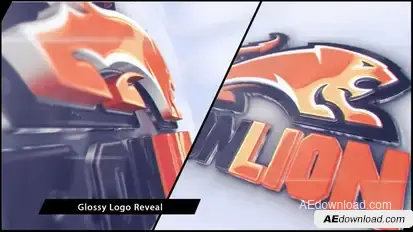 Glossy 3D Corporate Logo Video Displays template preview