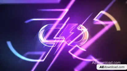 Glow Logo Reveal Premiere Pro template preview
