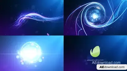 Glowline Logo Reveal Video Displays template preview