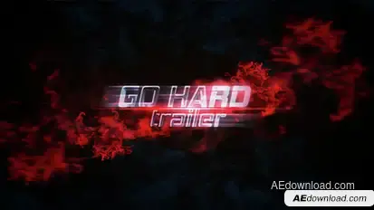 Go Hard Trailer Video Displays template preview