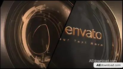Gold 3D Logo Video Displays template preview