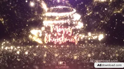 Gold Christmas Logo Video Displays template preview