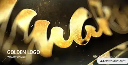 Golden Logo Video Displays template preview