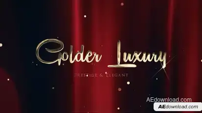 Golden Luxury Red Carpet Titles Video Displays template preview