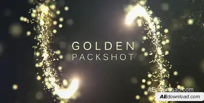 Golden Packshot Video Displays template preview