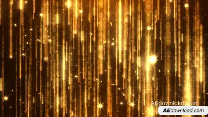 Golden Particles Video Displays template preview
