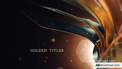 Golden Titles Video Displays template preview