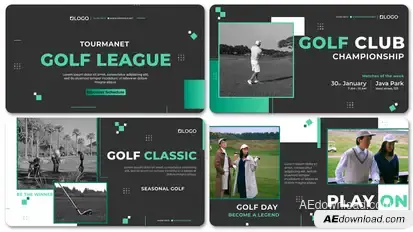 Golf Tournament Opener Premiere Pro template preview
