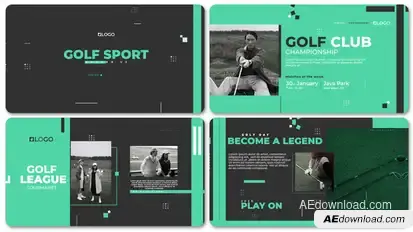 Golf Tournament Opener V2 Premiere Pro template preview