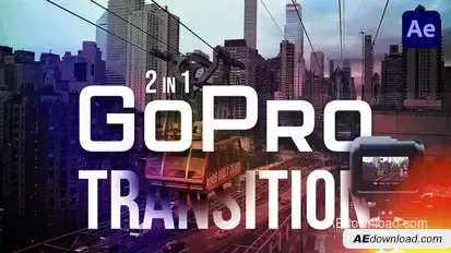 GoPro Transition Video Displays template preview
