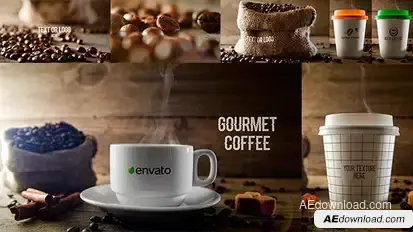 Gourmet Coffee v2.0 Video Displays template preview