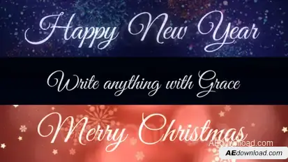 Grace - Animated Handwriting Typeface Video Displays template preview