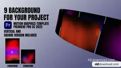Gradient Background - mogrt Premiere Pro template preview