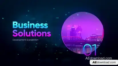 Gradient Hi-Tech Presentation Video Displays template preview