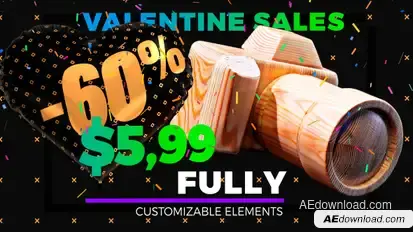 Grand Sale - Hearts Style Video Displays template preview