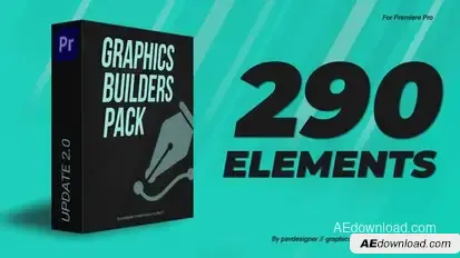 Graphics builders Pack MOGRT Premiere Pro template preview