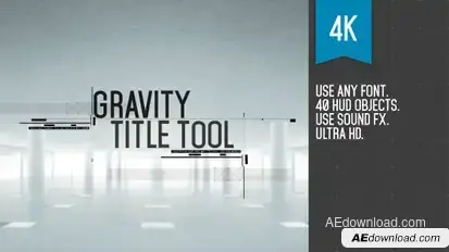 Gravity Title Tool Video Displays template preview