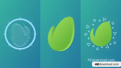 Grid Logo Transition Reveal Video Displays template preview