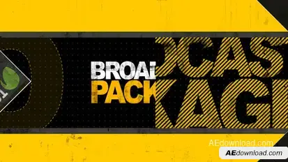 Grunge Broadcast Package Video Displays template preview
