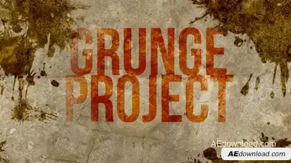 Grunge Project Video Displays template preview