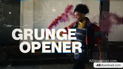 Grunge Title Opener Premiere Pro template preview