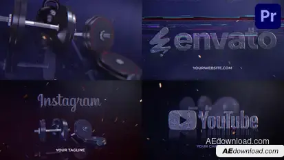 Gym Logo 3 in 1 for Premiere Pro Premiere Pro template preview