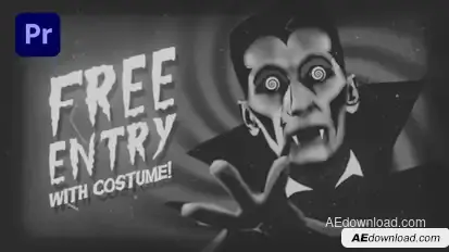 Halloween Premiere Pro template preview
