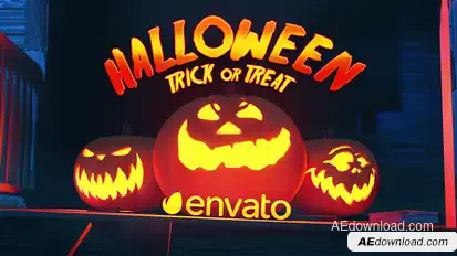 Halloween Opener Video Displays template preview