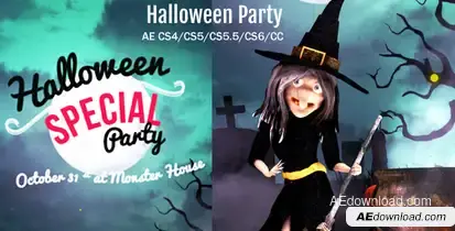 Halloween Party/Wish Video Displays template preview