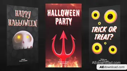 Halloween Stories Pack Video Displays template preview