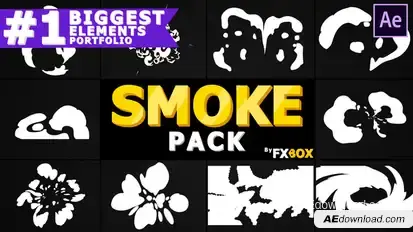 Hand-Drawn Cartoon Smoke | After Effects Video Displays template preview