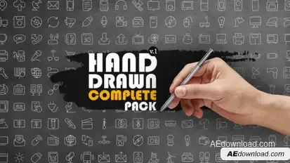 Hand Drawn Complete Pack Video Displays template preview