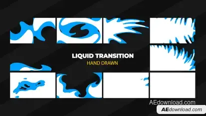 Hand Drawn Transitions Video Displays template preview
