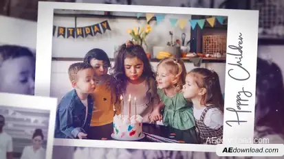Happy Birthday Gallery Premiere Pro template preview